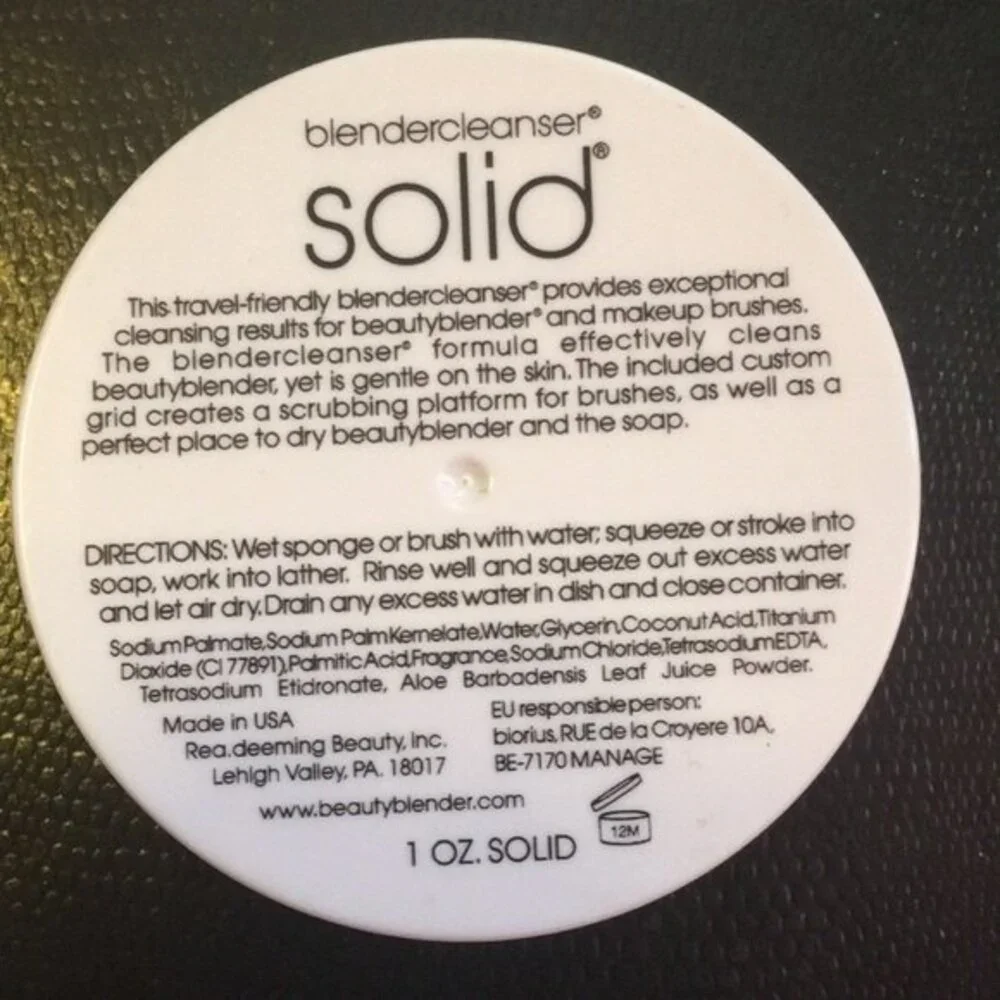 Blendercleanser Solid 1 oz ultimate makeup sponge & brush cleanser BeautyBlender